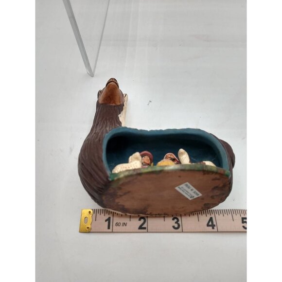Handcrafted Peruvian Nativity Scene Inside Llama Figurine - Picture 5 of 6